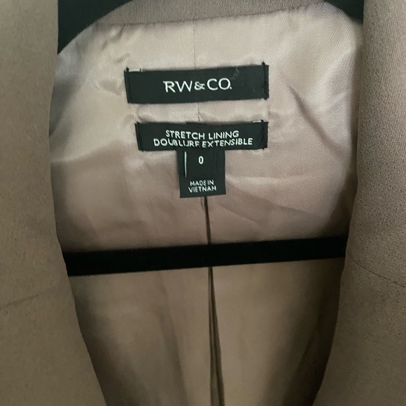 RW&CO Crepe Long Open Blazer - Picture 4 of 5